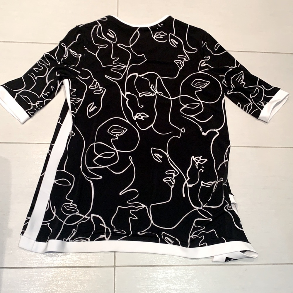NWT🌺Made in🇨🇦Beautiful JR Modern Abstract Tunic - Picture 12 of 15